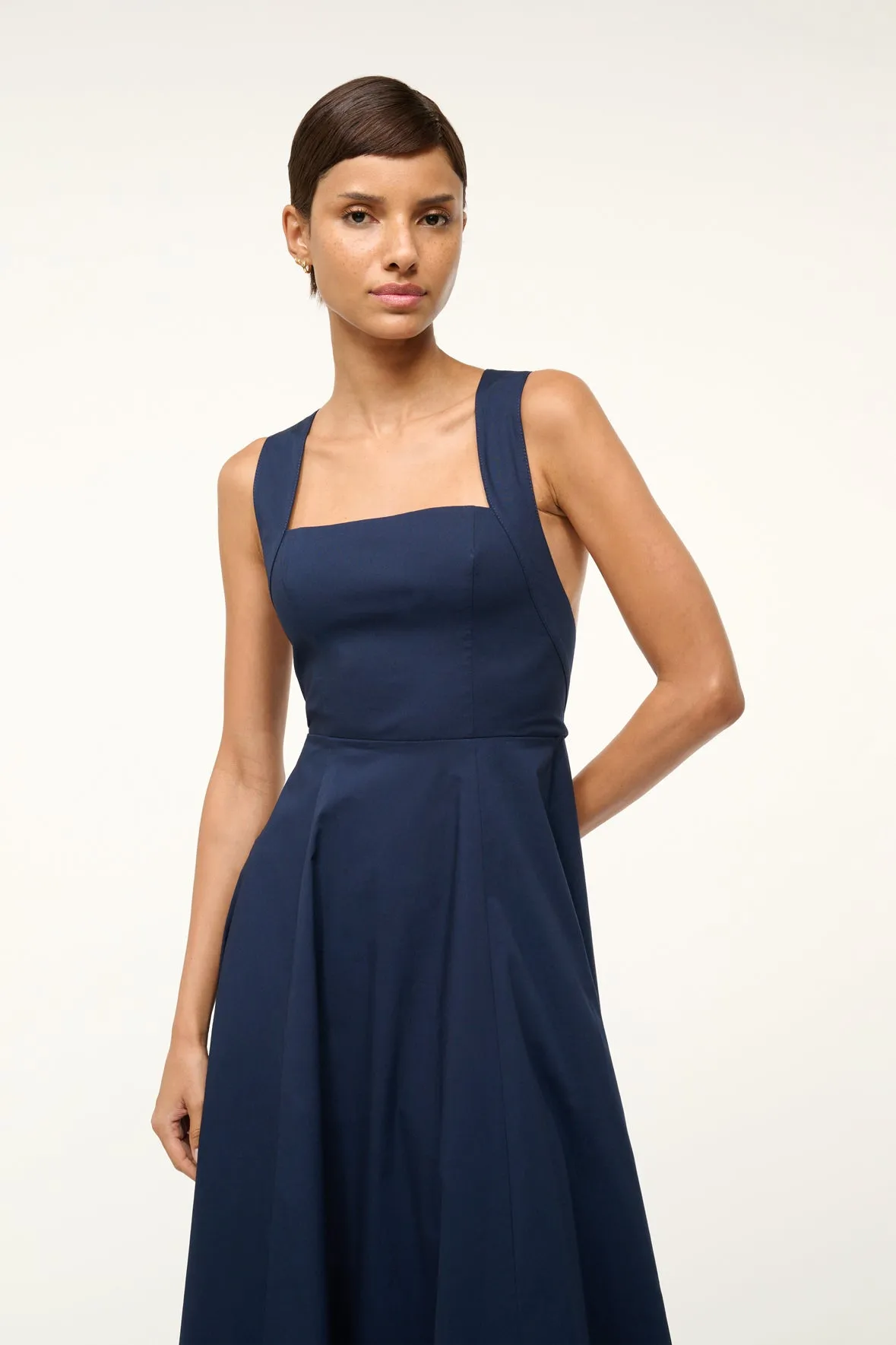TERESA DRESS | NAVY sold by STAUD product image thumbnail 3