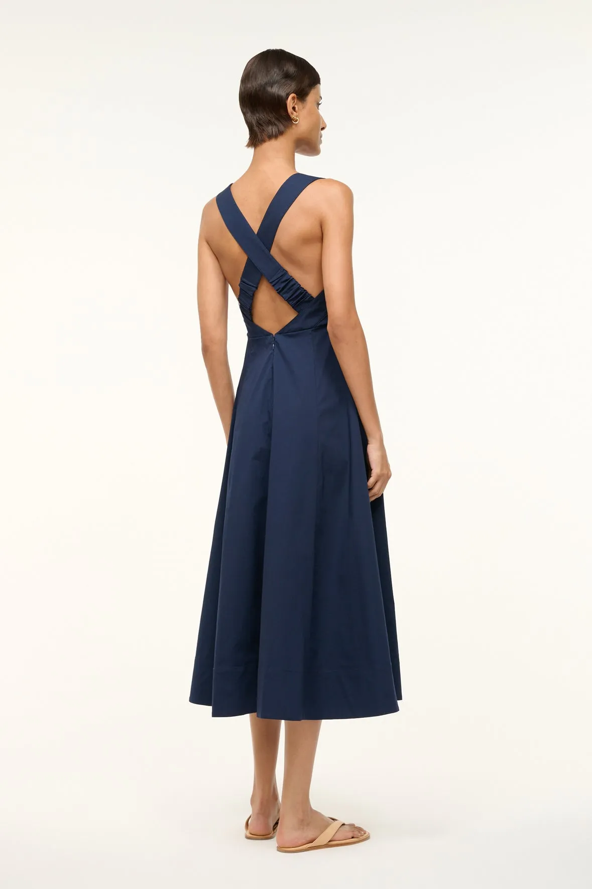 TERESA DRESS | NAVY sold by STAUD product image thumbnail 4
