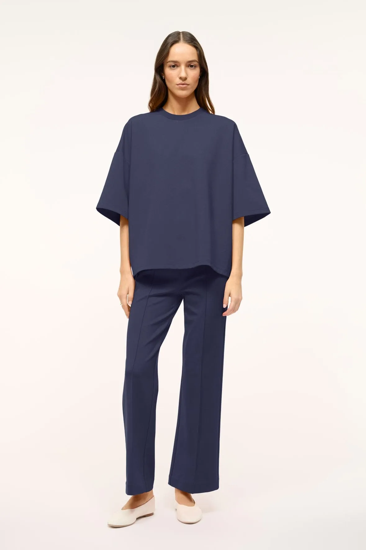 KNACK PANT | NAVY sold by STAUD product image thumbnail 4