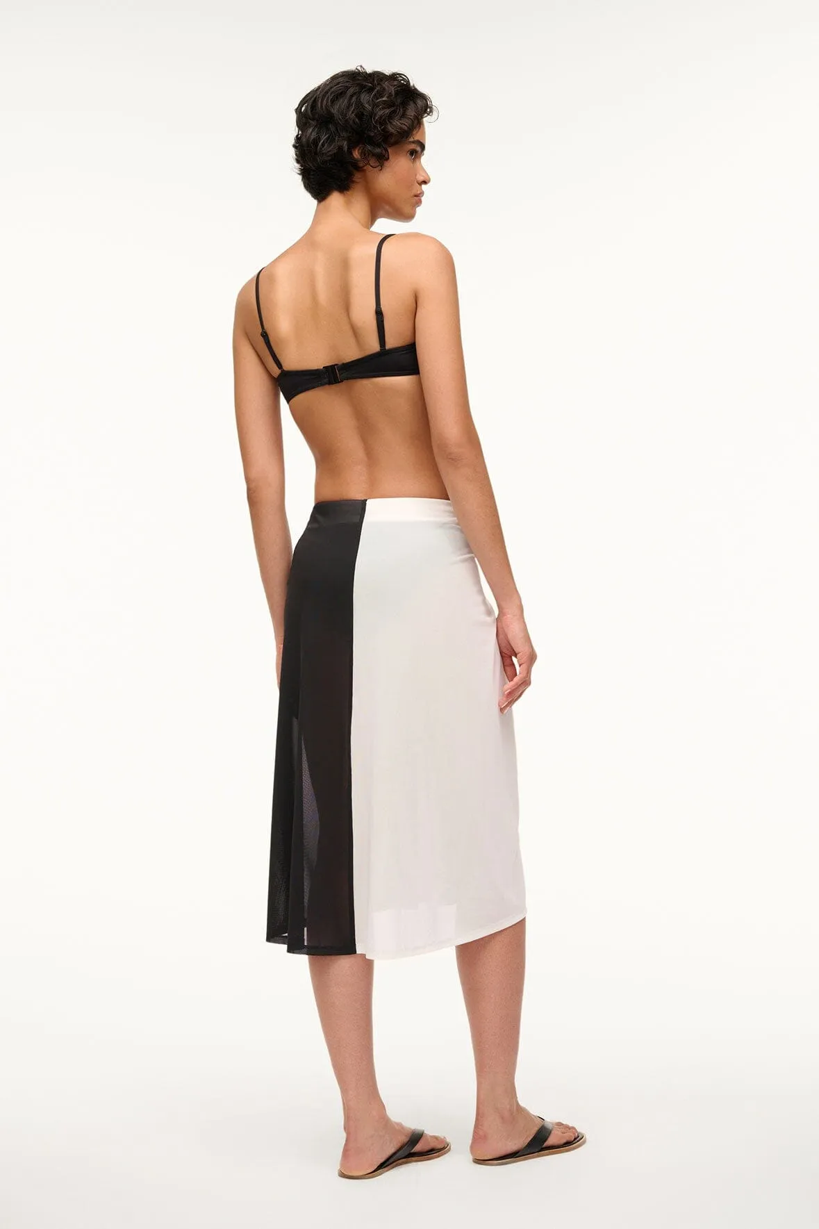 AZALEA COVERUP SKIRT | WHITE BLACK sold by STAUD product image thumbnail 3