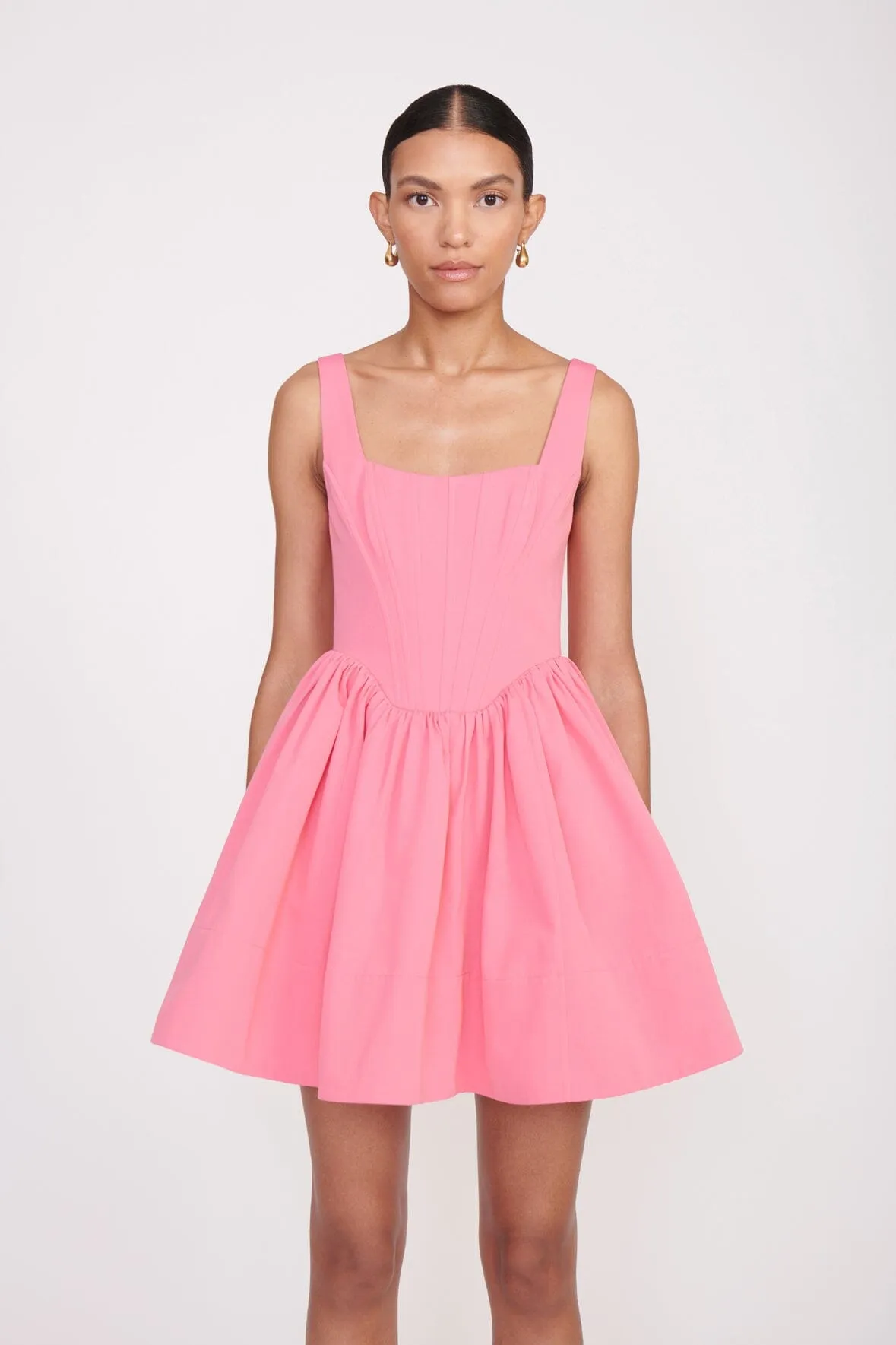 LANDSCAPE DRESS | CORAL PINK sold by STAUD product image thumbnail 5