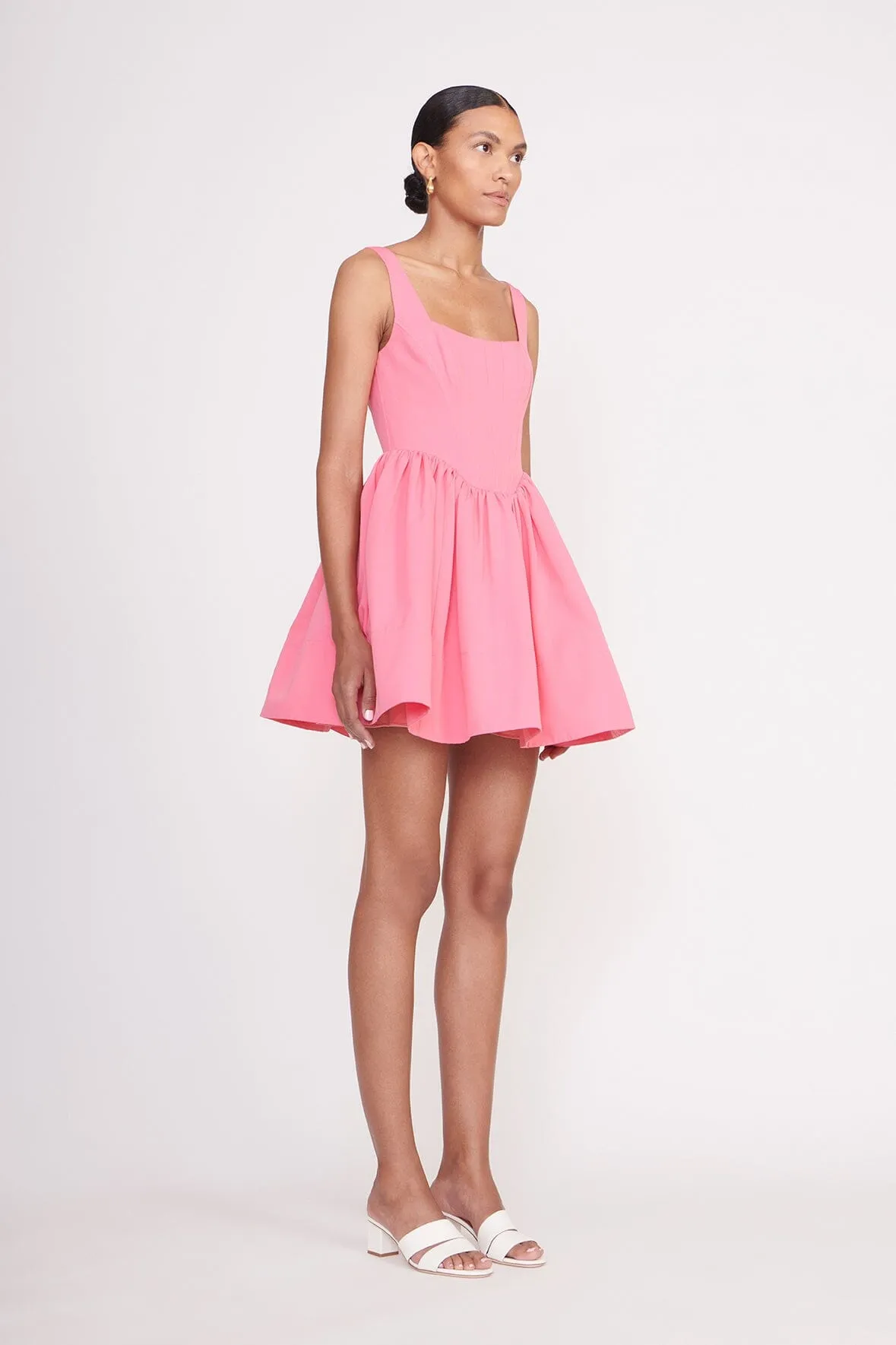 LANDSCAPE DRESS | CORAL PINK sold by STAUD product image thumbnail 4