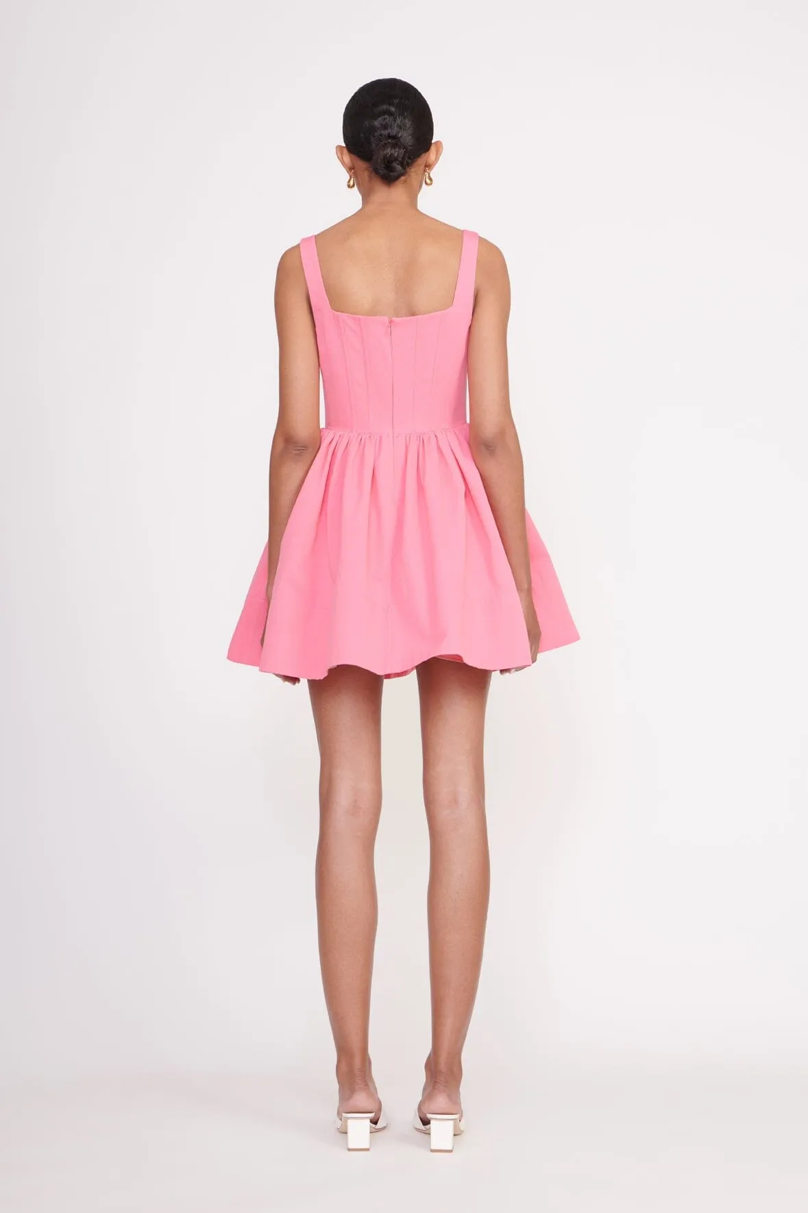 LANDSCAPE DRESS | CORAL PINK sold by STAUD product image thumbnail 3