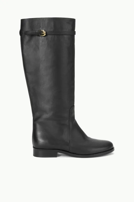 HARLOW RIDING BOOT | BLACK sold by STAUD