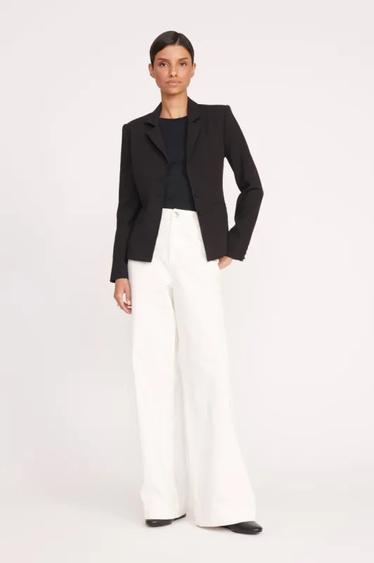 GRAYSON PANT | WHITE sold by STAUD