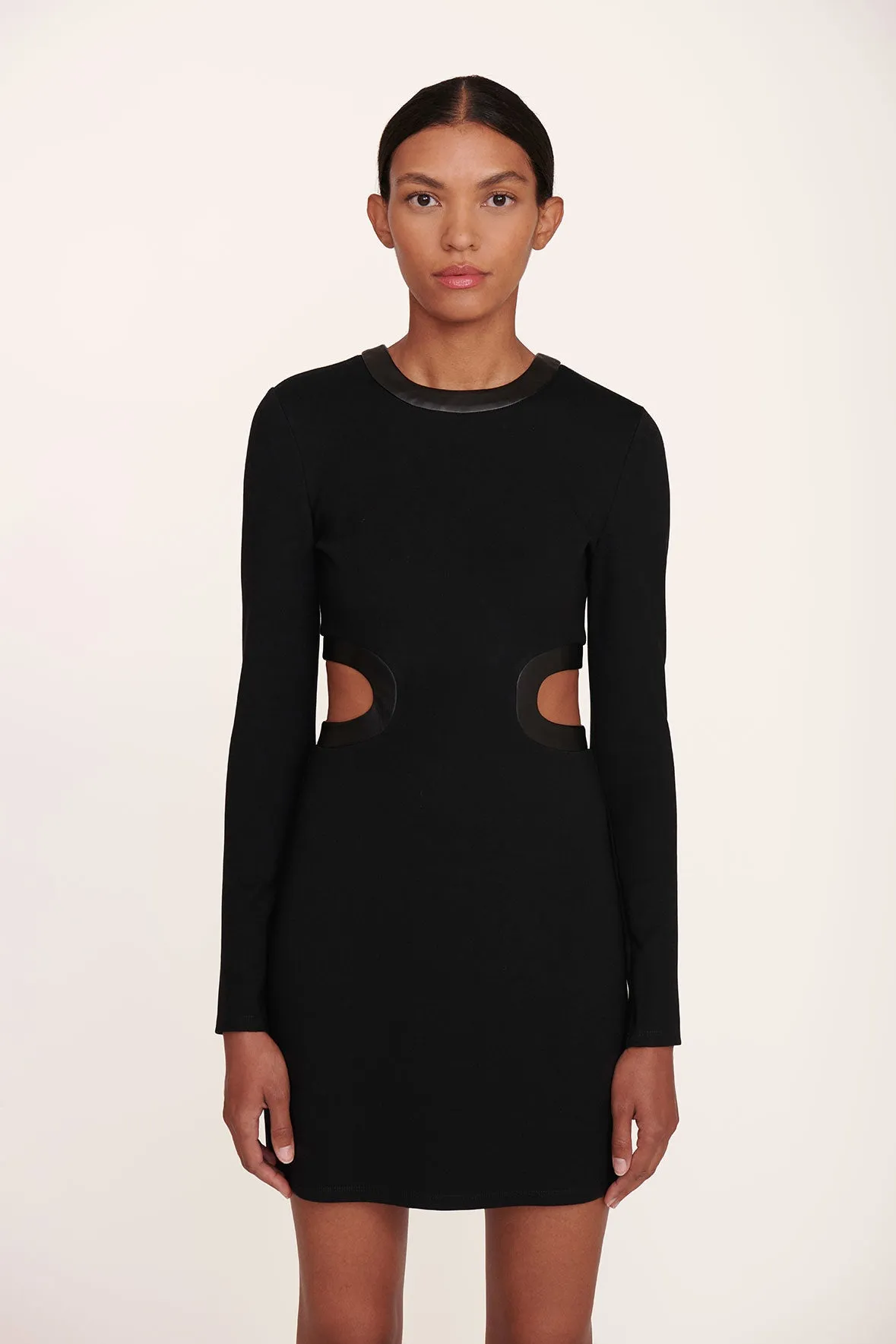MINI LONG SLEEVE DOLCE DRESS | BLACK sold by STAUD product image thumbnail 3
