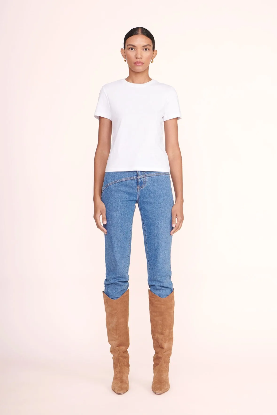 CREW NECK T SHIRT | WHITE sold by STAUD product image thumbnail 2