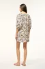 MINI VINCENT DRESS | NAVY SCALLOP BLOCK PRINT sold by STAUD