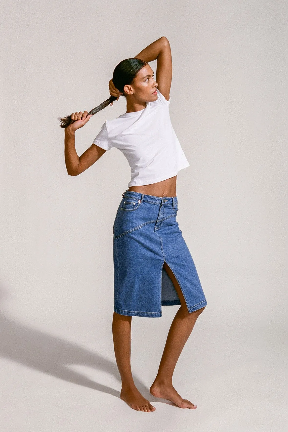 CREW NECK T SHIRT | WHITE sold by STAUD product image thumbnail 5