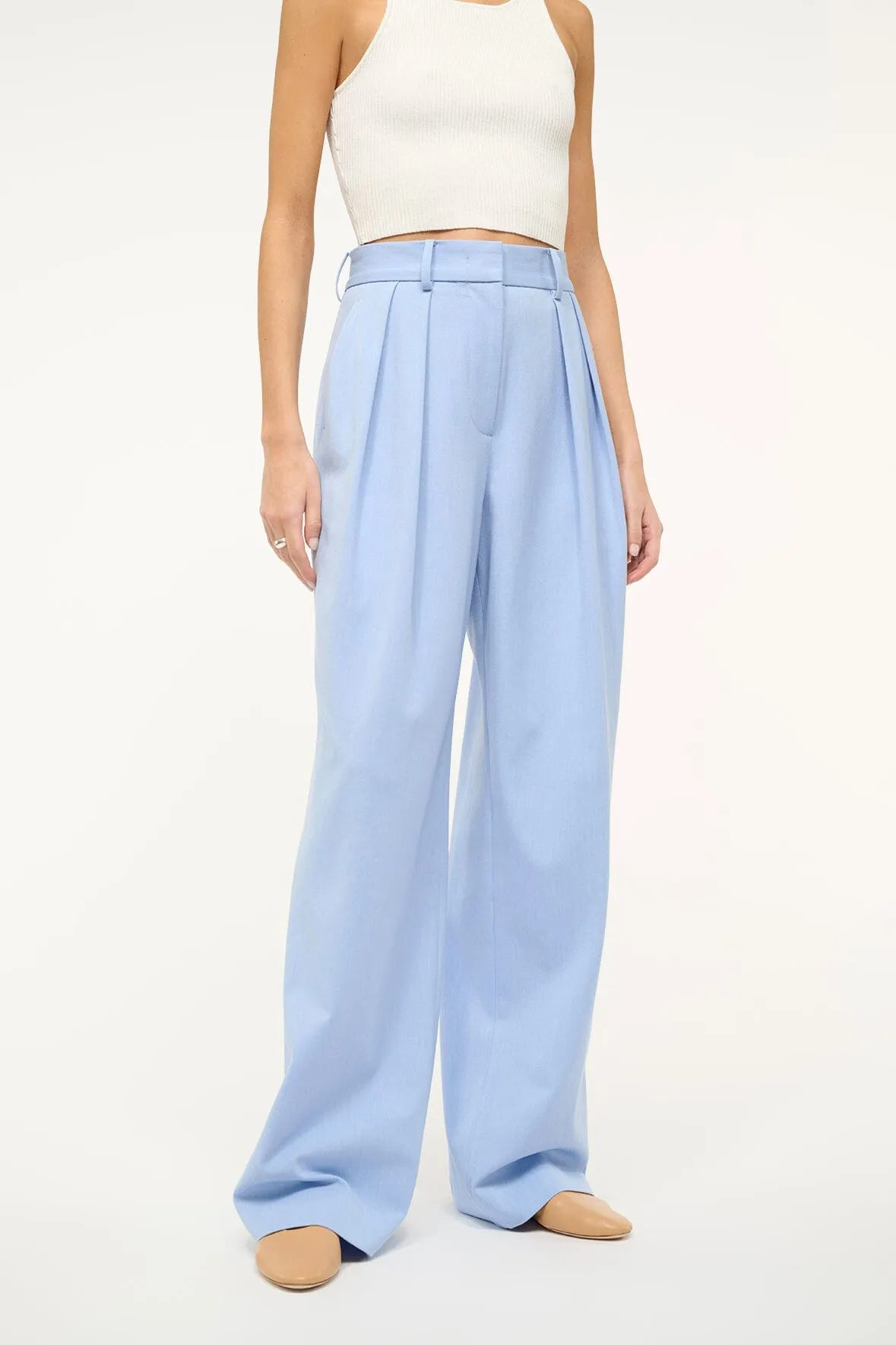 LUISA PANT | PERIWINKLE sold by STAUD product image thumbnail 2