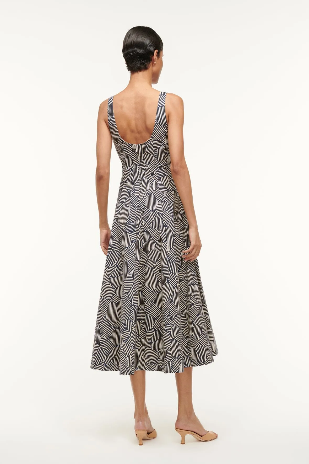 WELLS DRESS | NAVY MOSAIC sold by STAUD product image thumbnail 4