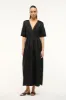 LAURETTA DRESS | BLACK sold by STAUD
