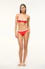 JO BALCONETTE TOP | RED WHITE sold by STAUD