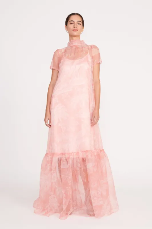 CALLUNA DRESS | CHERRY BLOSSOM IVORY TOILE sold by STAUD