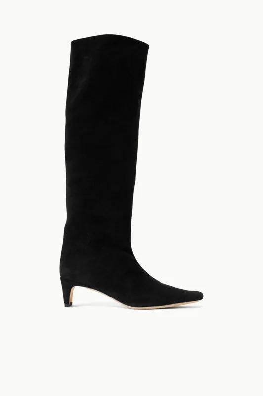 WALLY BOOT | BLACK SUEDE sold by STAUD