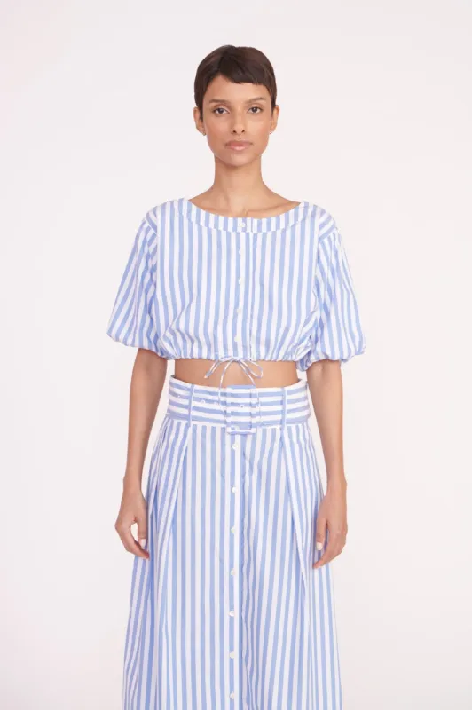 ELLINGTON TOP | SEA STRIPE sold by STAUD