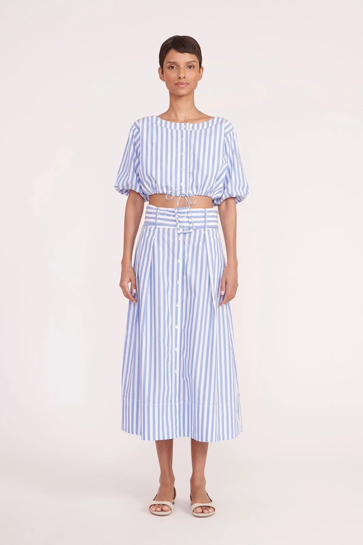 ELLINGTON TOP | SEA STRIPE sold by STAUD product image thumbnail 2