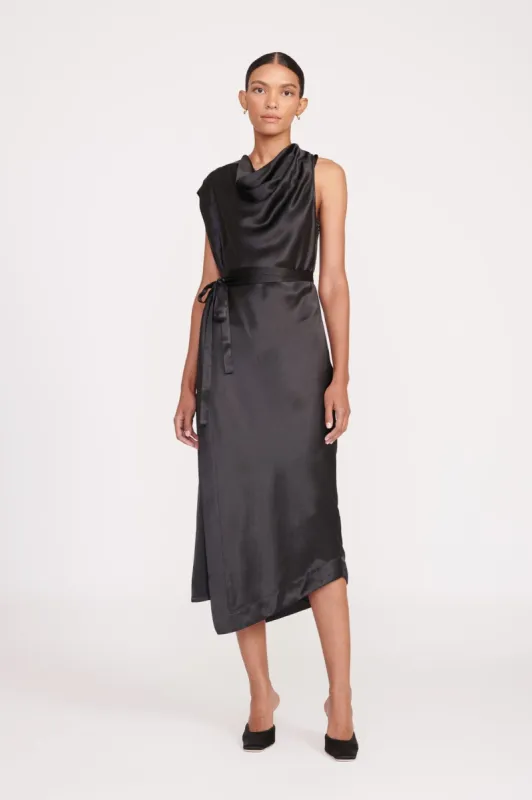 TROUPE DRESS | BLACK sold by STAUD