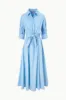 LISA DRESS | AZURE PINSTRIPE sold by STAUD