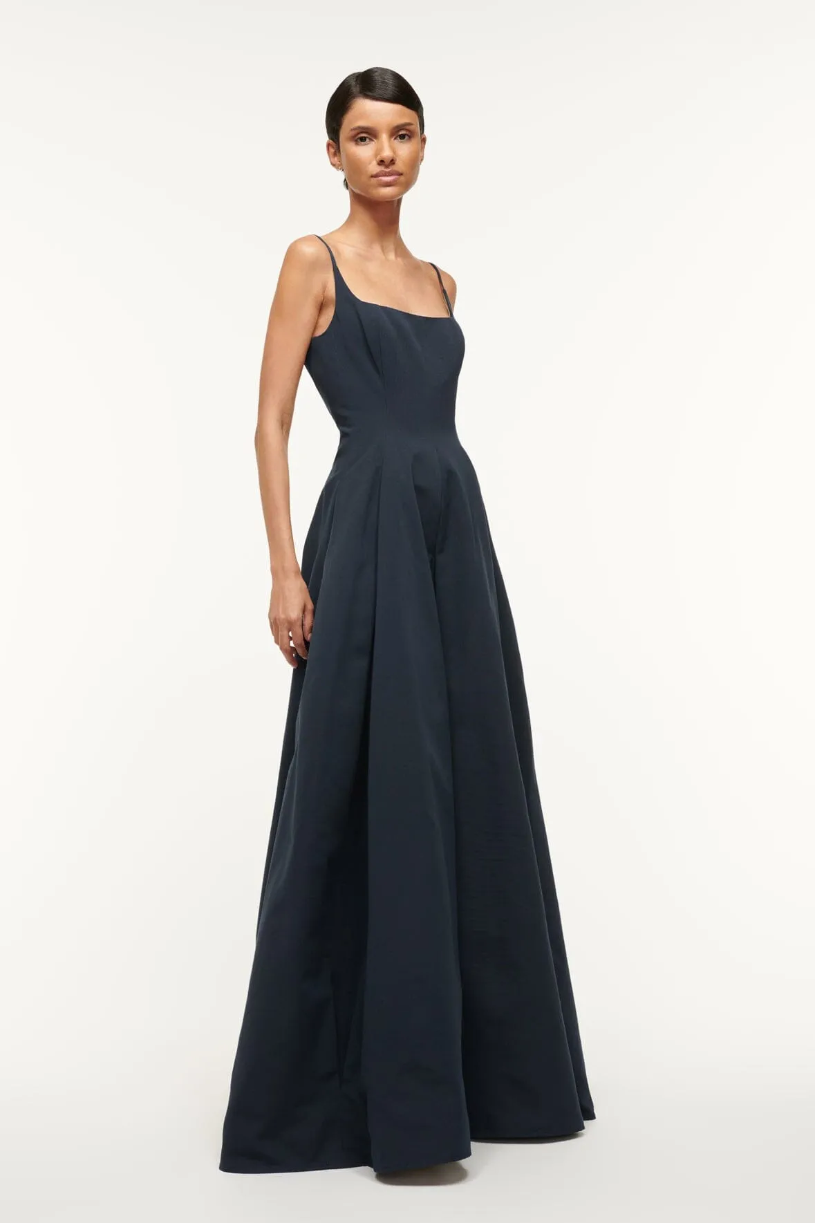 MAXI JOLI DRESS | NAVY sold by STAUD product image thumbnail 4