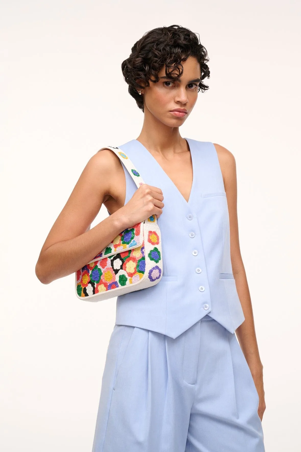 TOMMY BEADED BAG | SPRING BOUQUET sold by STAUD product image thumbnail 2