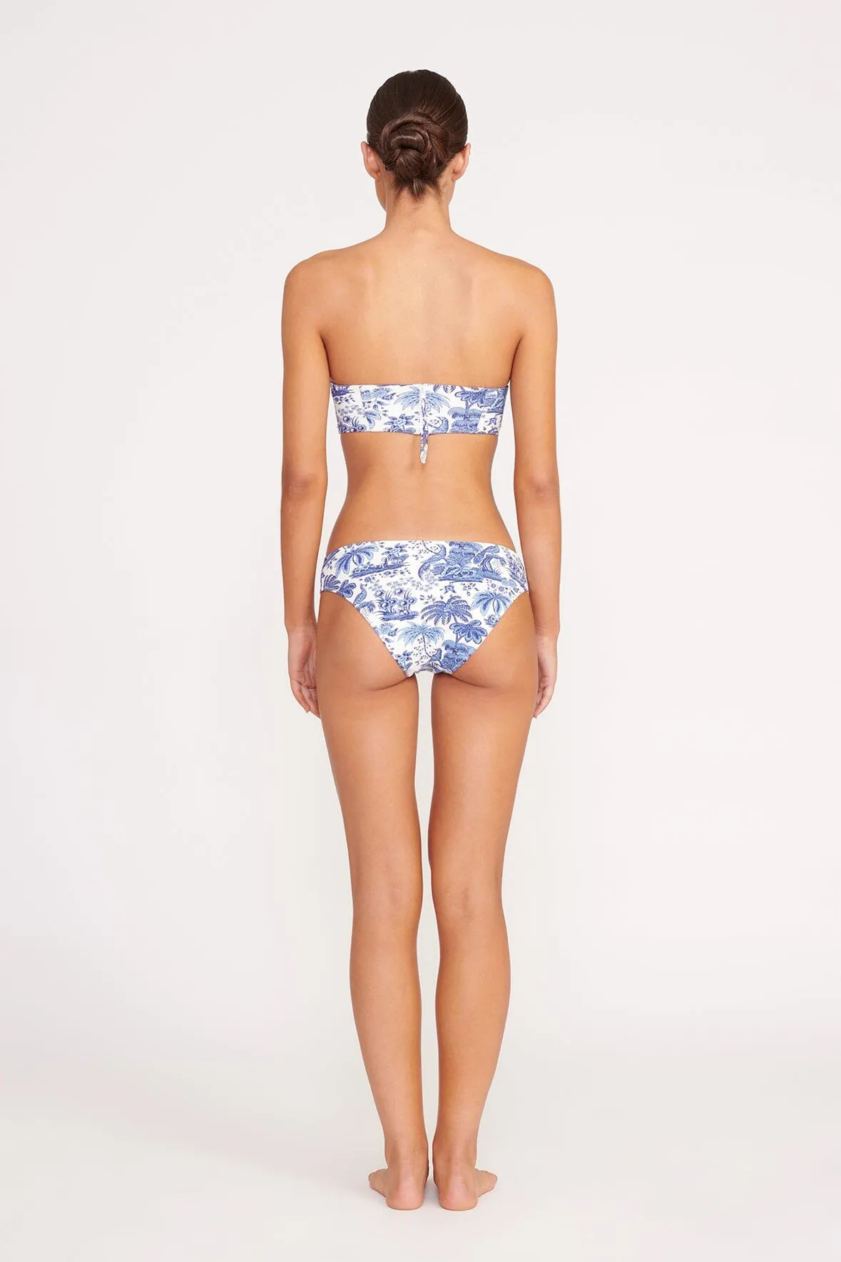MALA BIKINI TOP | BLUE TOILE sold by STAUD product image thumbnail 4