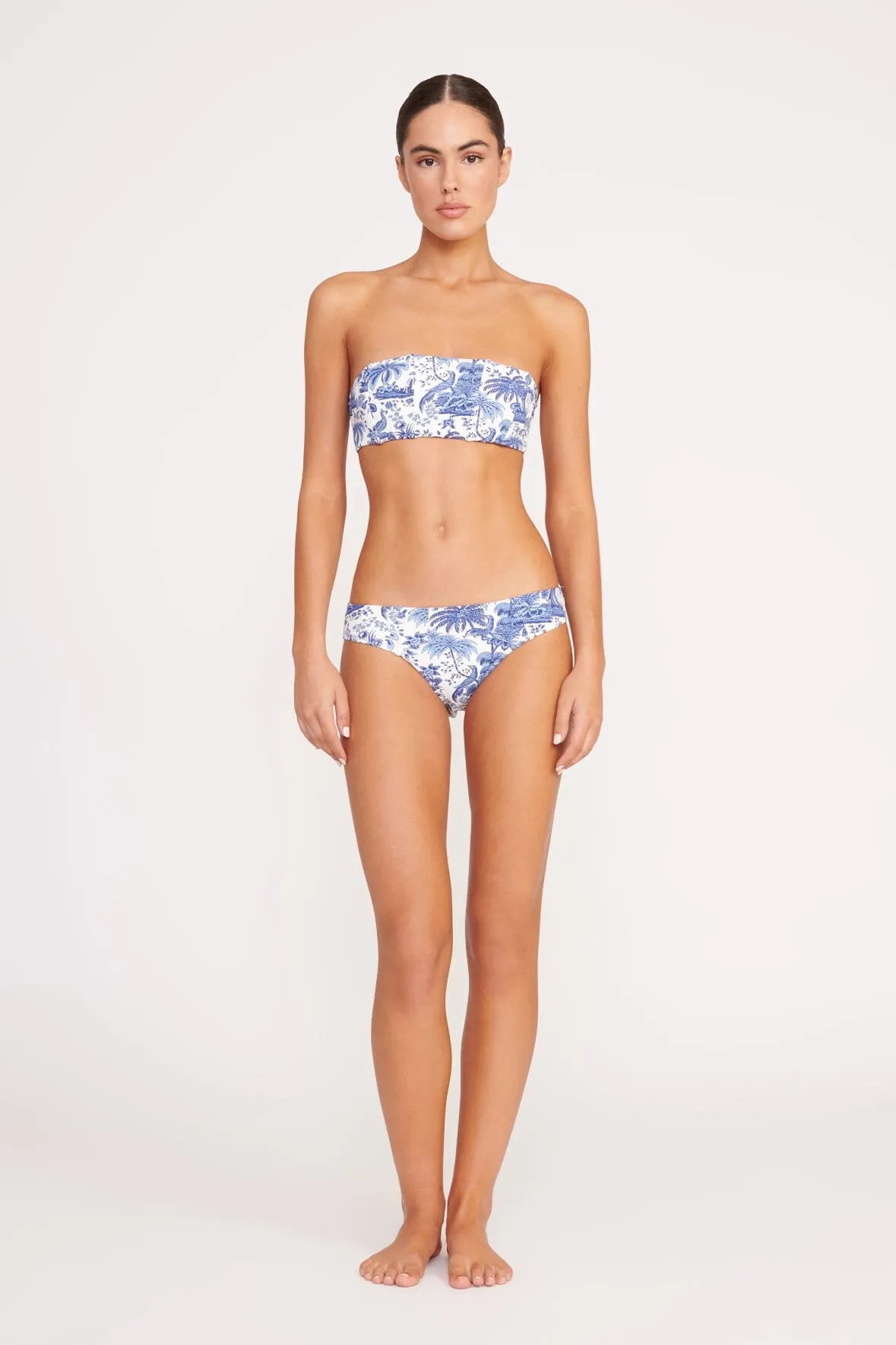 MALA BIKINI TOP | BLUE TOILE sold by STAUD product image thumbnail 2