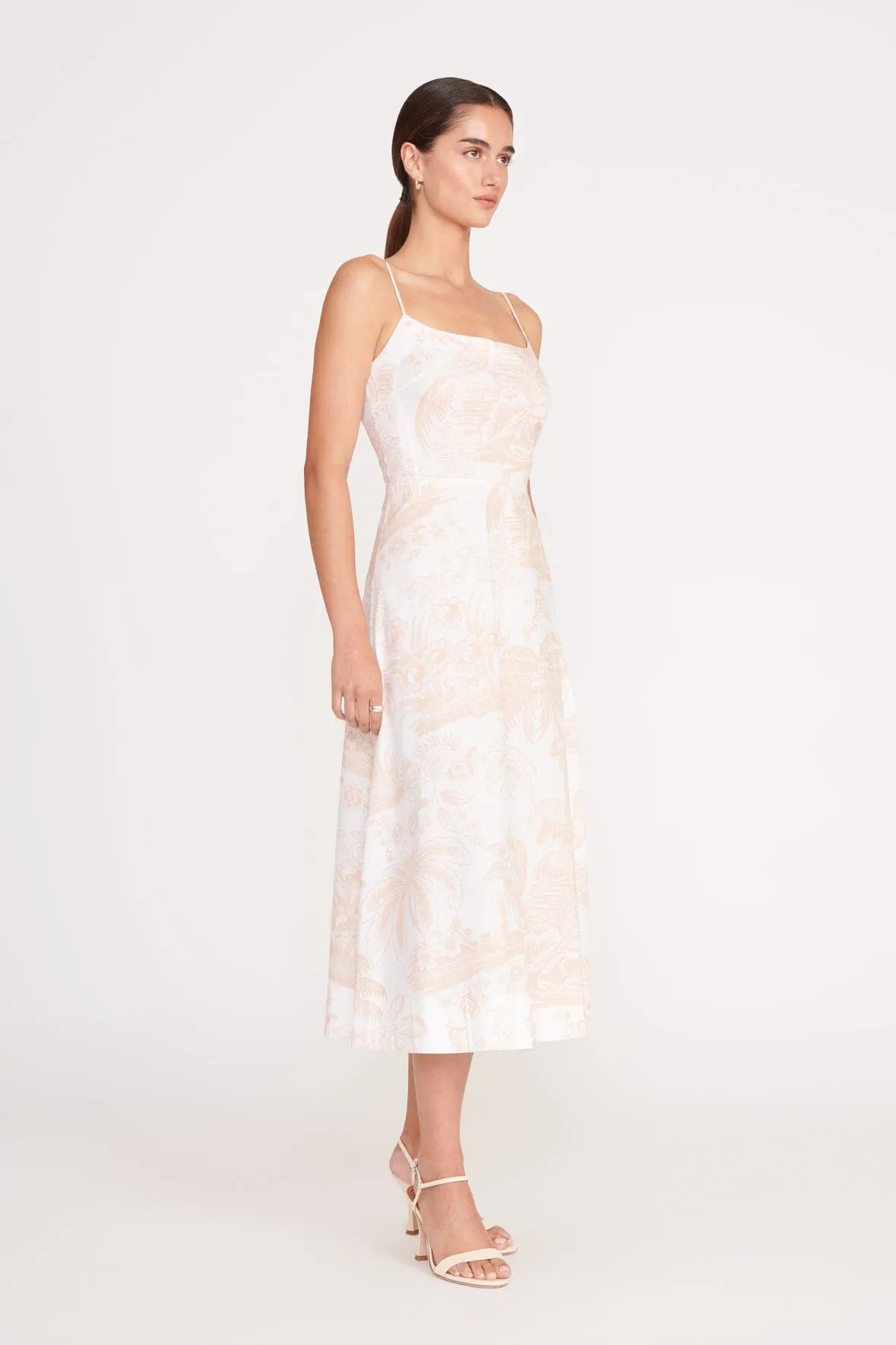 AMARANTH DRESS | IVORY BEIGE TOILE sold by STAUD product image thumbnail 4