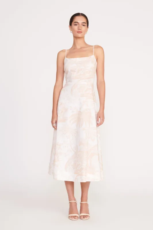 AMARANTH DRESS | IVORY BEIGE TOILE made by STAUD