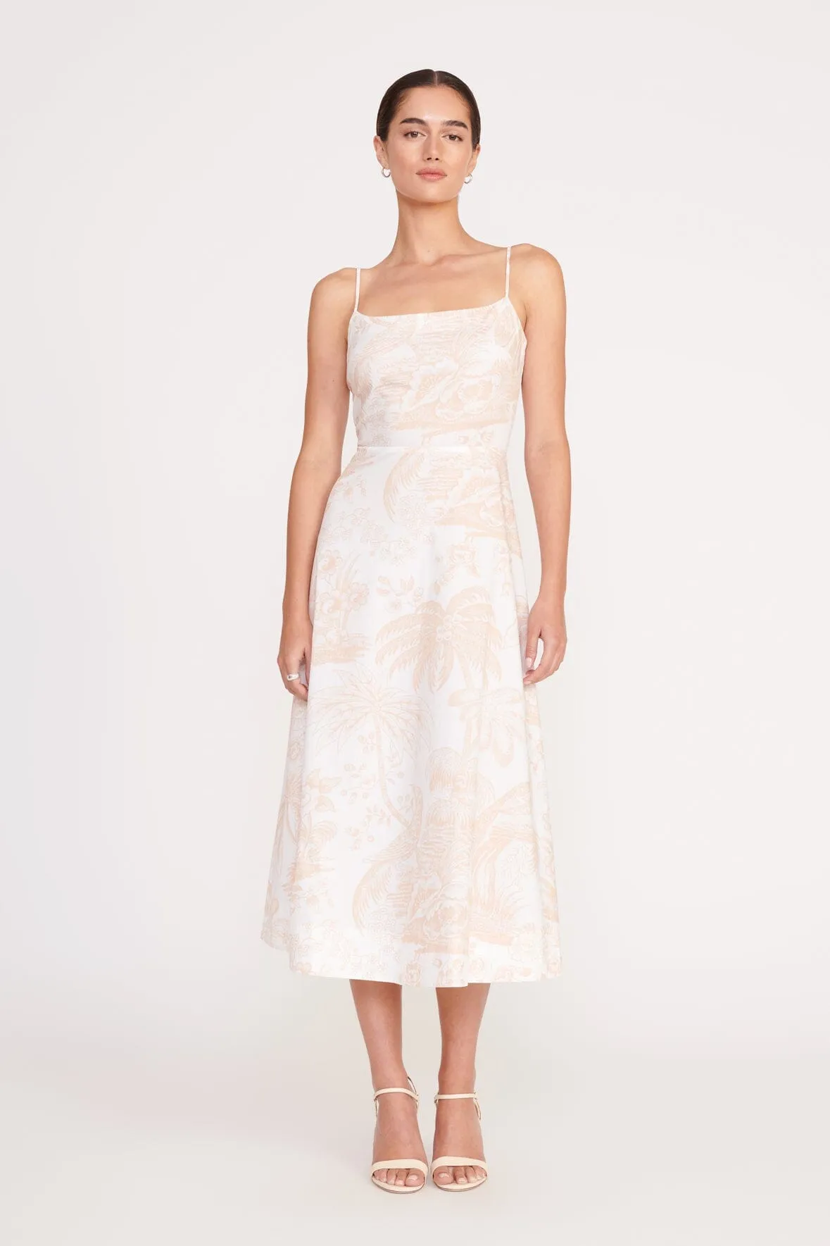 AMARANTH DRESS | IVORY BEIGE TOILE sold by STAUD