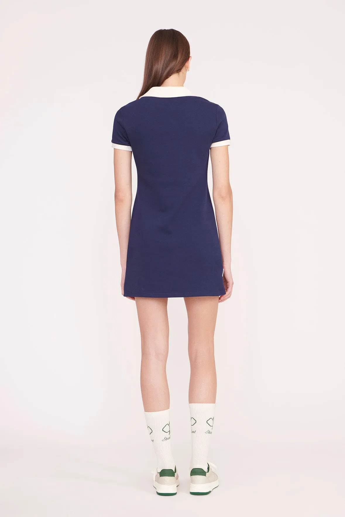 VOLLEY DRESS | NAVY IVORY sold by STAUD product image thumbnail 4