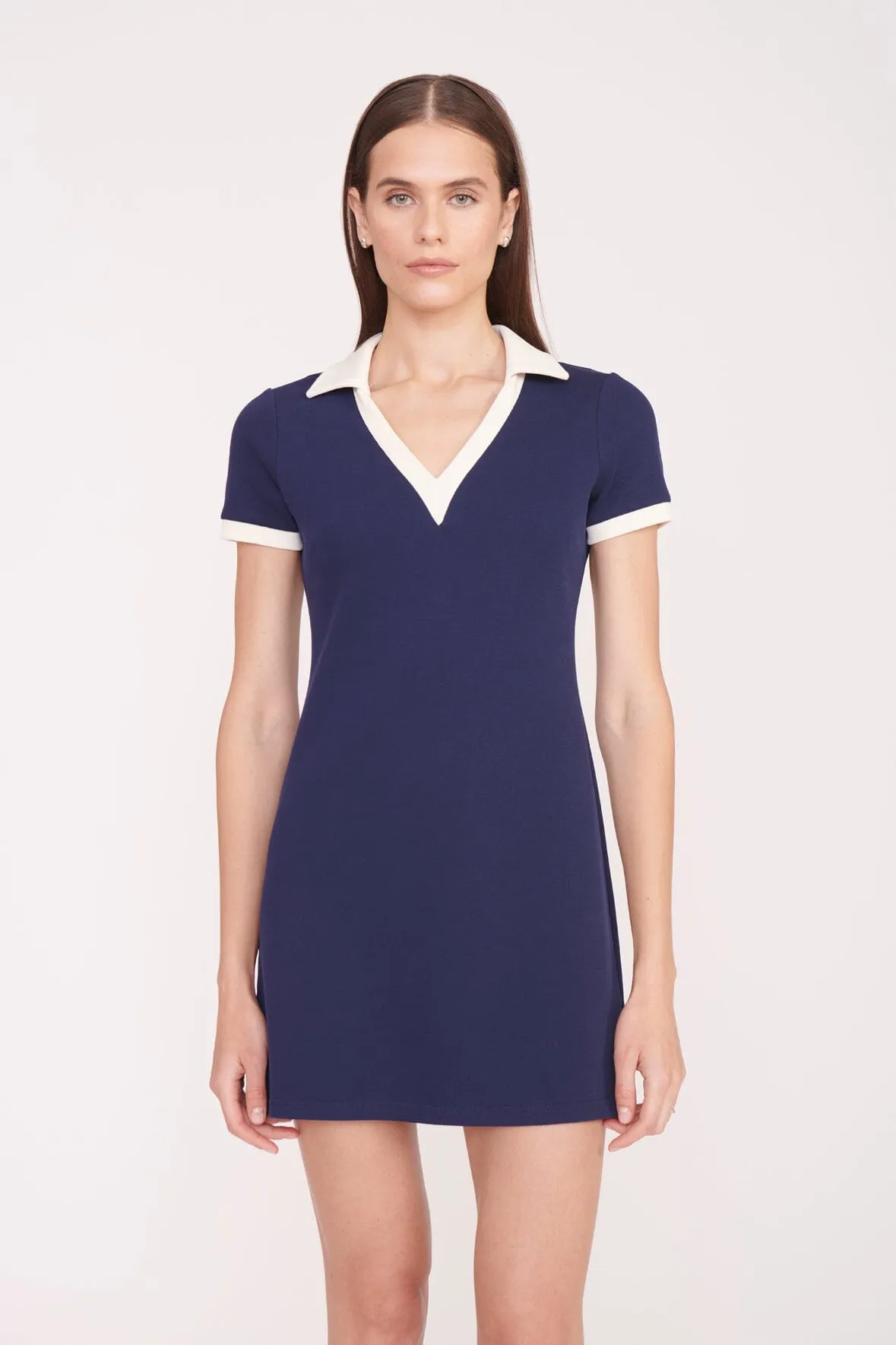 VOLLEY DRESS | NAVY IVORY sold by STAUD product image thumbnail 3