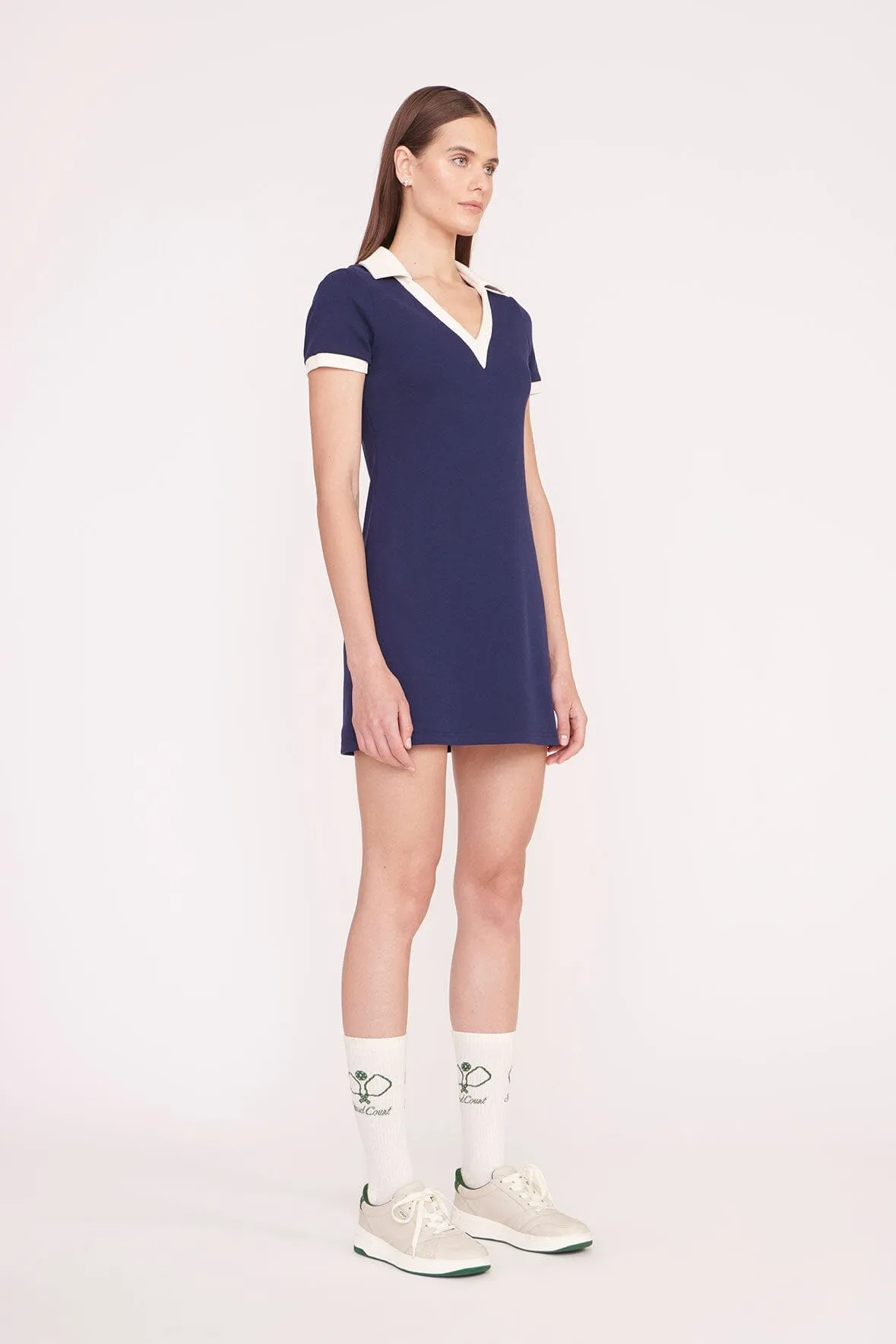 VOLLEY DRESS | NAVY IVORY sold by STAUD product image thumbnail 2