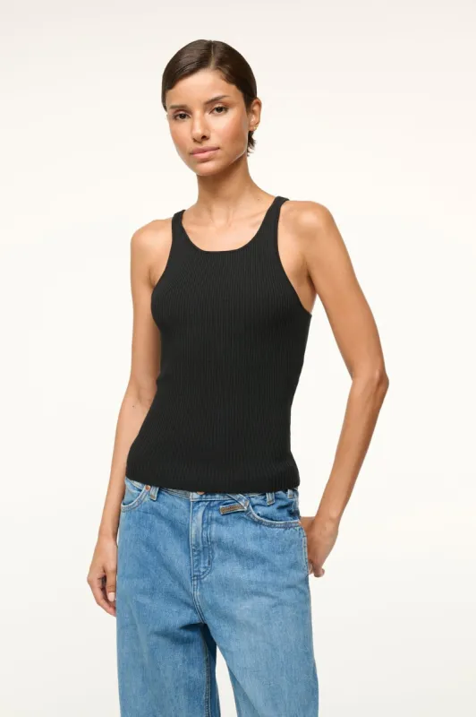 IBISCO TANK | BLACK sold by STAUD