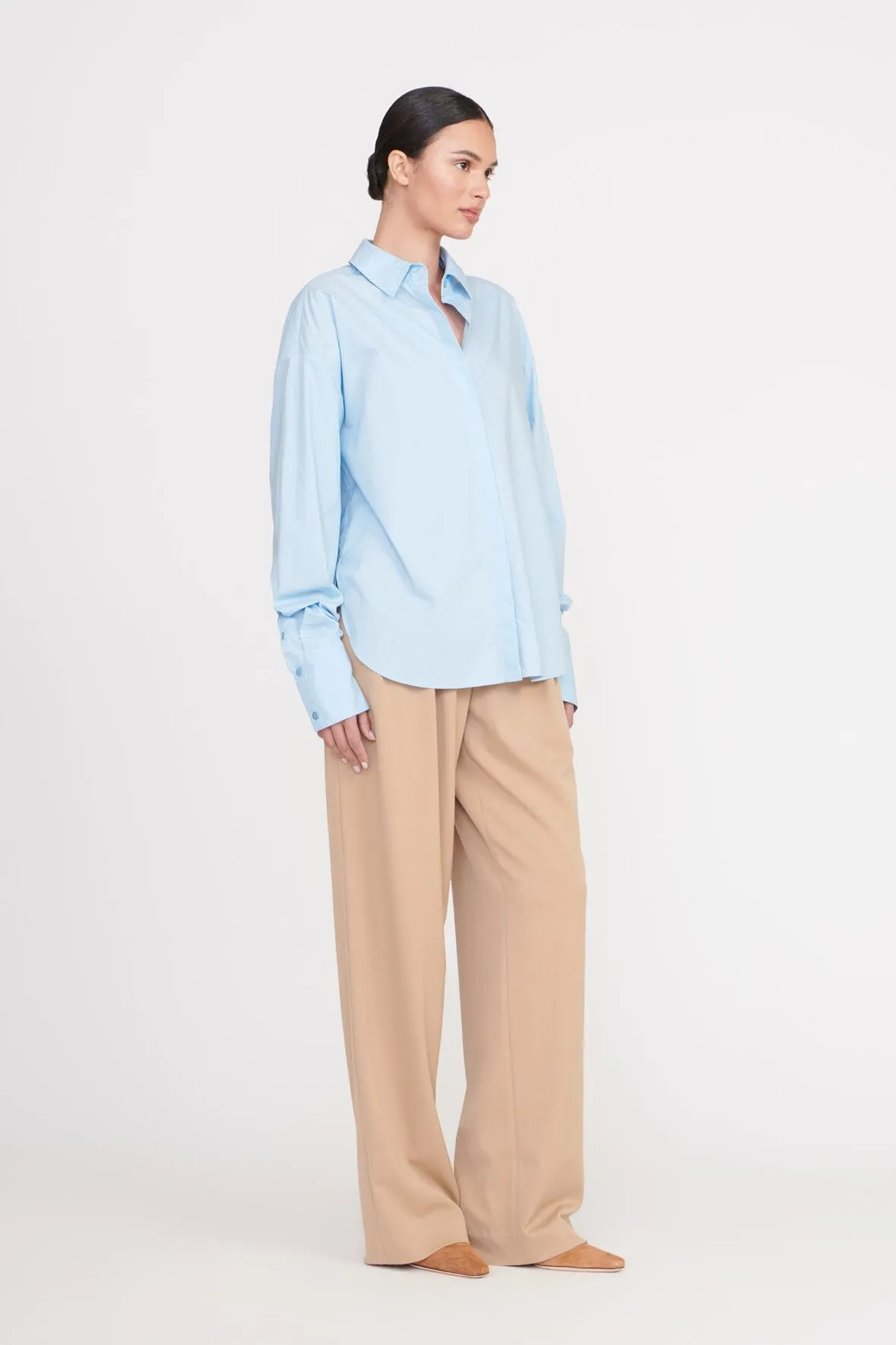 COLTON SHIRT | FRENCH BLUE sold by STAUD product image thumbnail 4