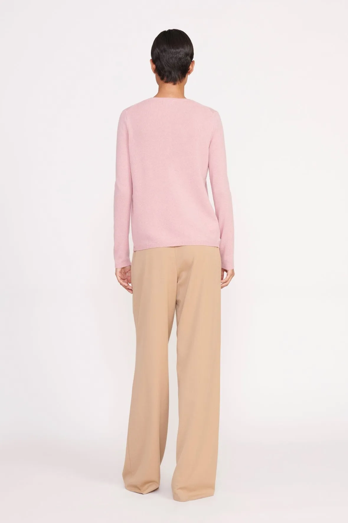 ADAN CASHMERE CARDIGAN | CHERRY BLOSSOM sold by STAUD product image thumbnail 3