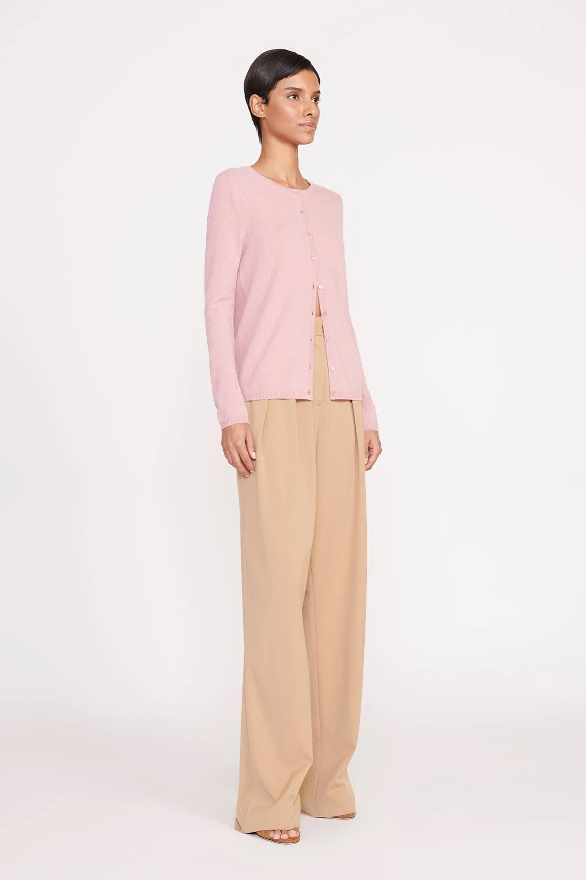 ADAN CASHMERE CARDIGAN | CHERRY BLOSSOM sold by STAUD product image thumbnail 2