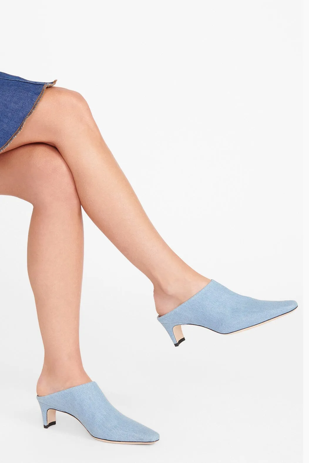 WALLY MULE | DENIM BLUE sold by STAUD product image thumbnail 4