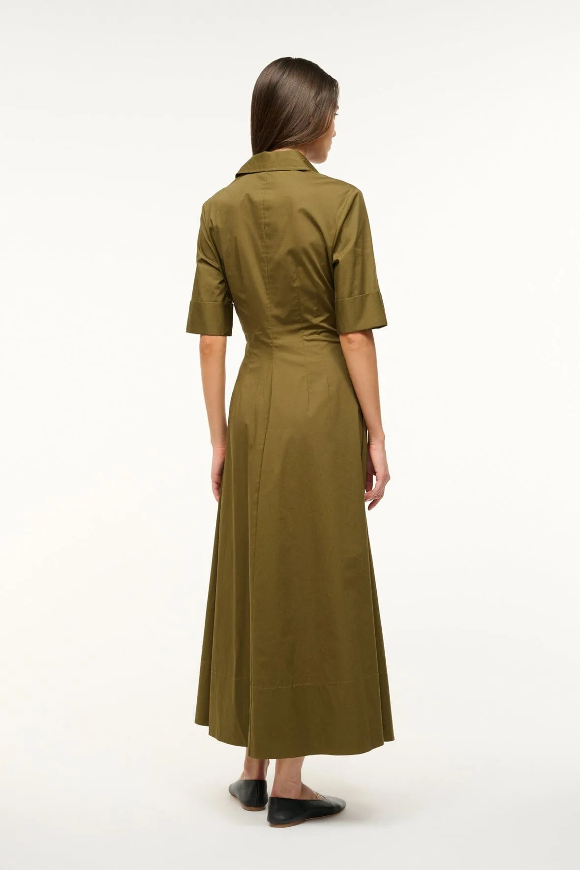 JOAN MAXI DRESS | SERGEANT GREEN sold by STAUD product image thumbnail 4