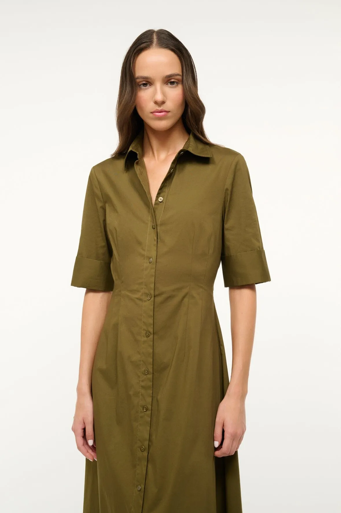 JOAN MAXI DRESS | SERGEANT GREEN sold by STAUD product image thumbnail 2
