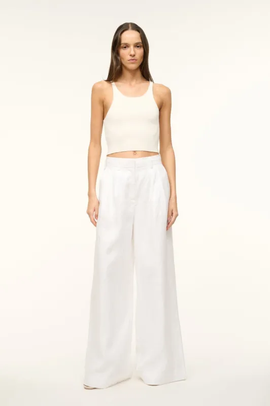 SASHA PANT | WHITE sold by STAUD