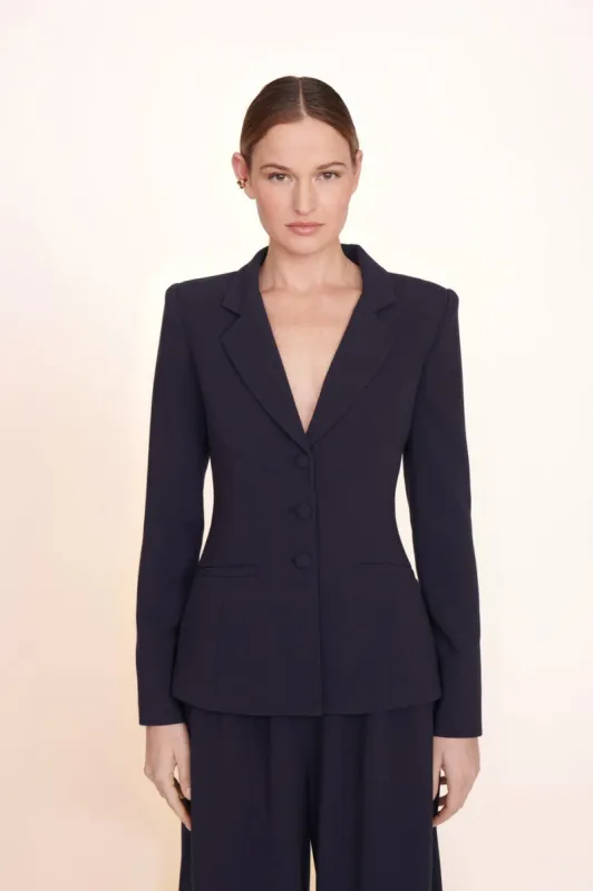 CARSON BLAZER | NAVY made by STAUD