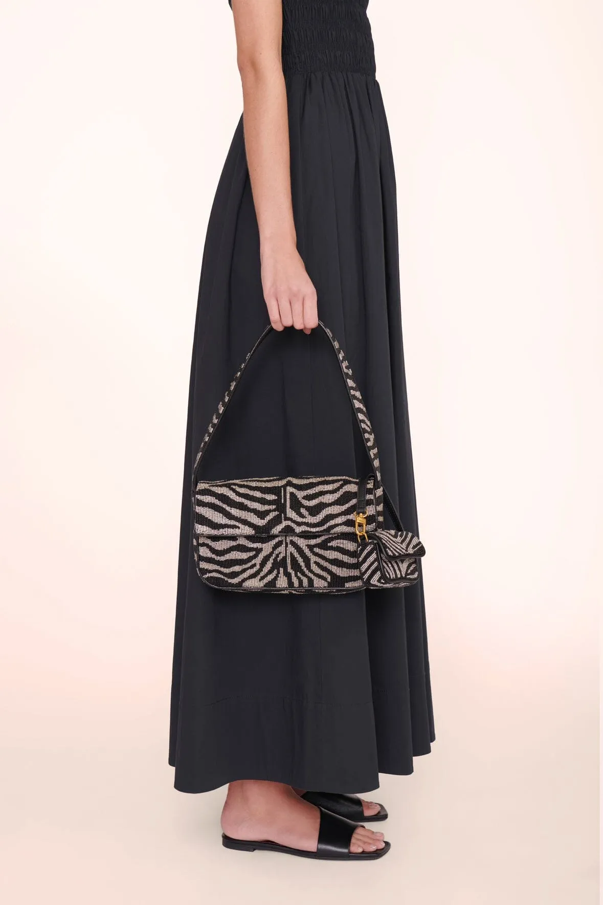 TOMMY BEADED BAG | BLACK WHITE ZEBRA sold by STAUD product image thumbnail 4
