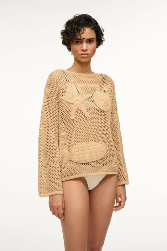 SOVANA COVERUP TOP | NATURAL sold by STAUD