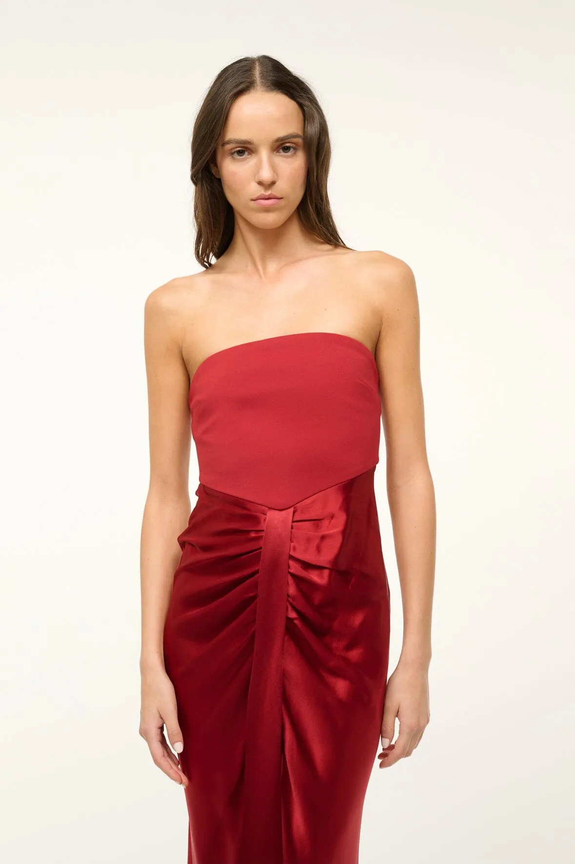 MIDI WAYFARING DRESS | ROUGE sold by STAUD product image thumbnail 3