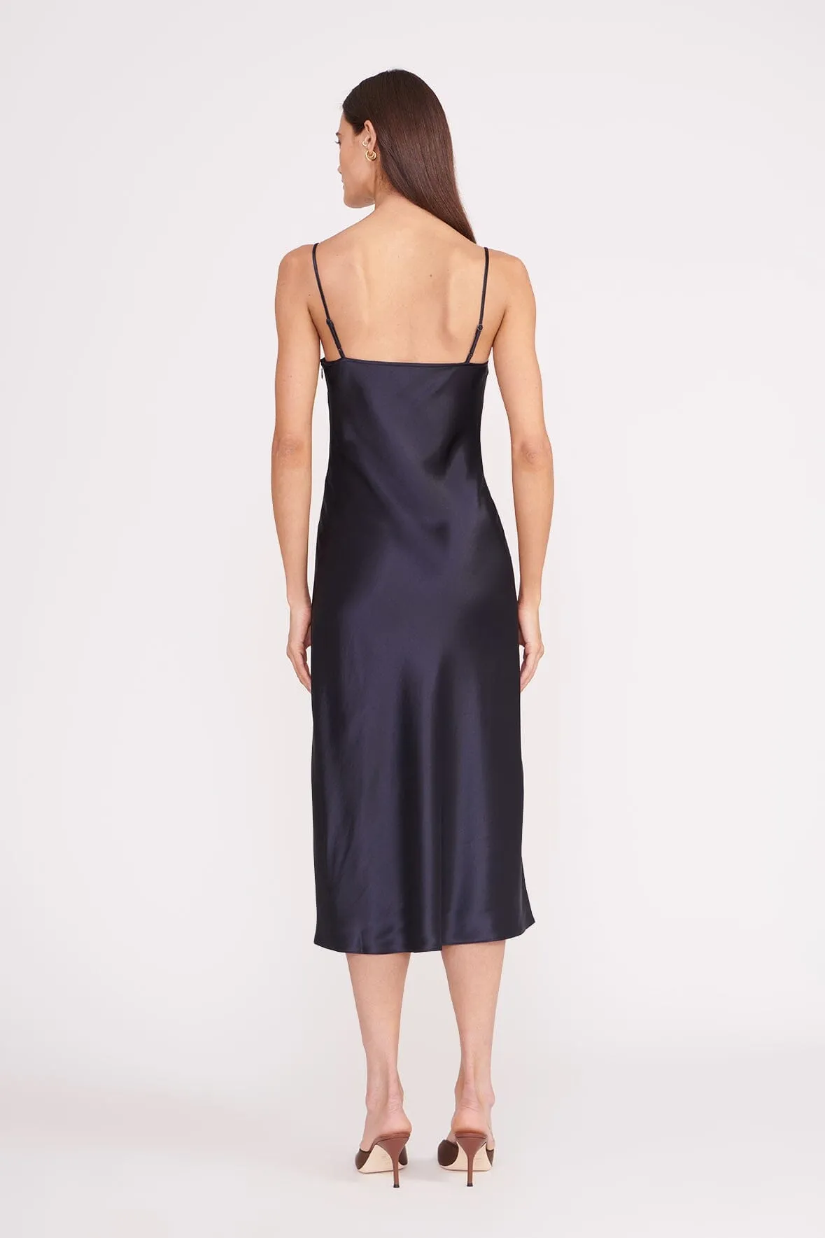 MEANDER DRESS | NAVY sold by STAUD product image thumbnail 3