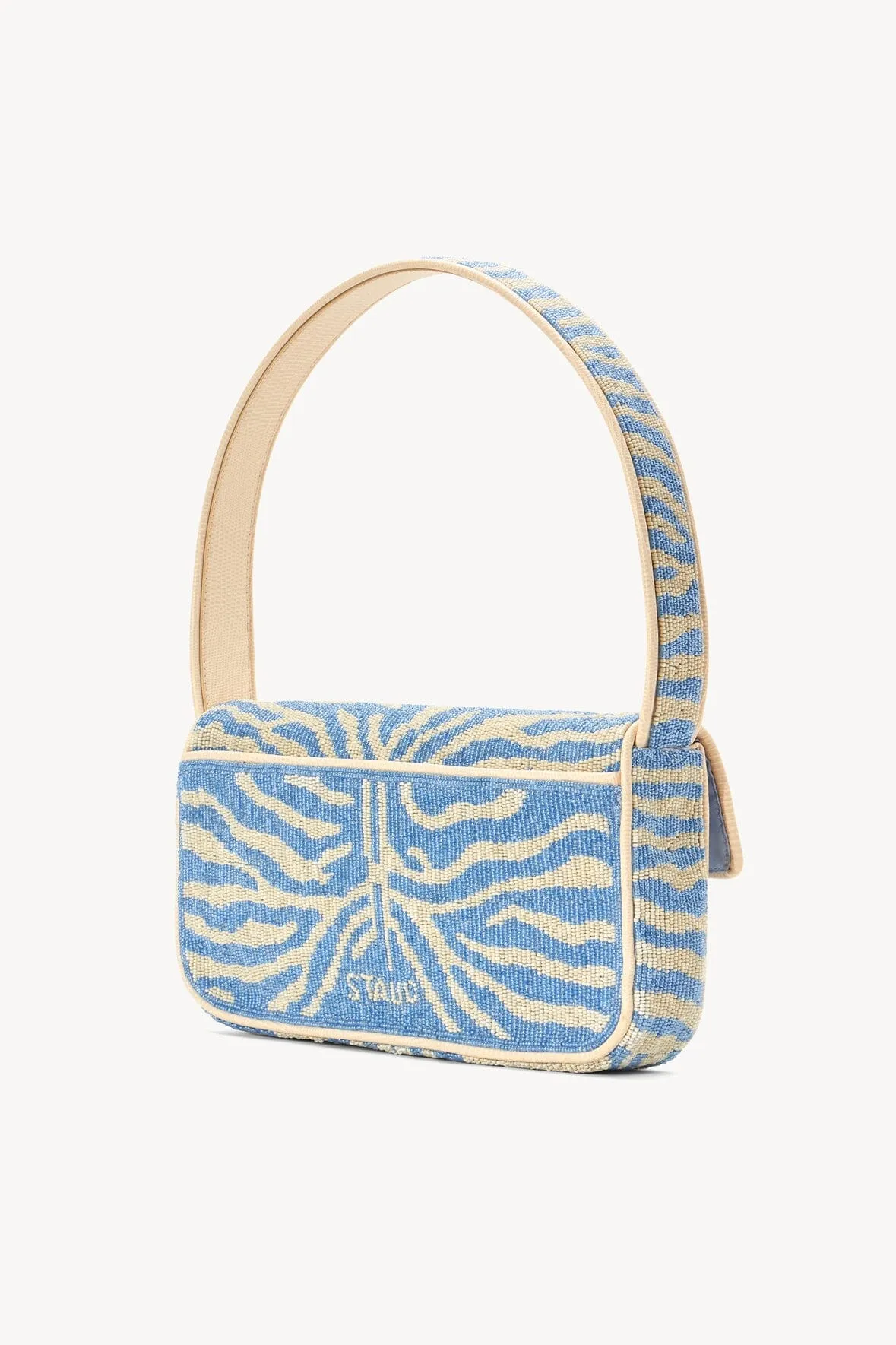 TOMMY BEADED BAG | LIGHT BLUE CREAM sold by STAUD product image thumbnail 3