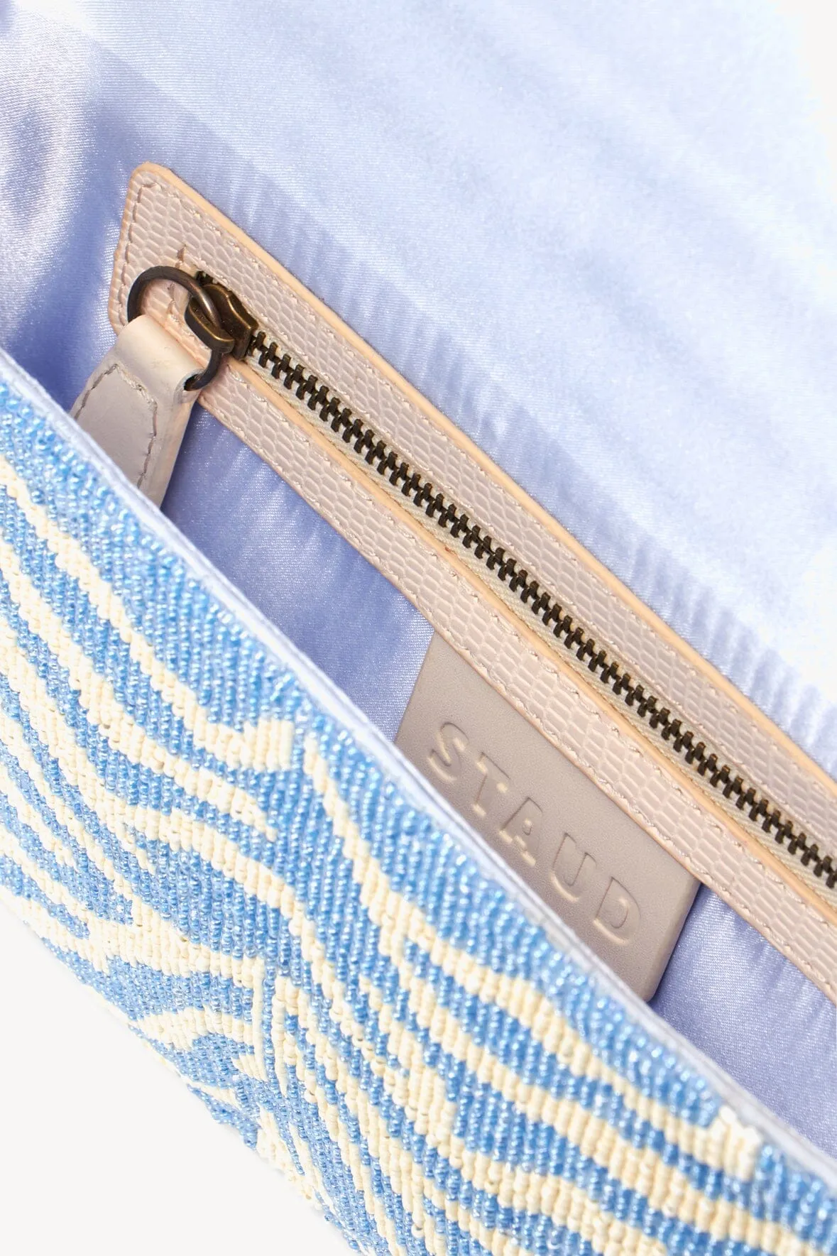 TOMMY BEADED BAG | LIGHT BLUE CREAM sold by STAUD product image thumbnail 5