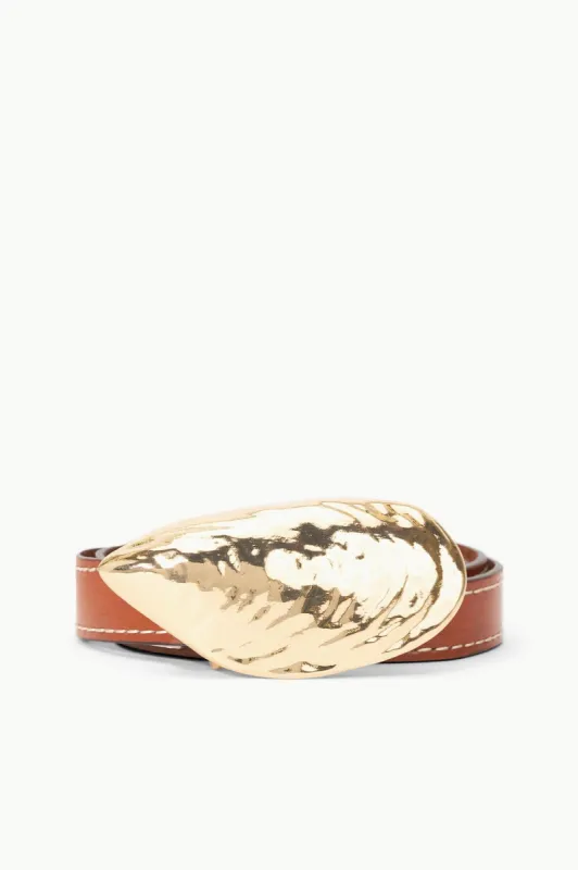 SHELL BUCKLE BELT | TAN sold by STAUD