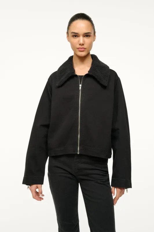 STAUD + WRANGLER THE MINIMAL JACKET | BLACK sold by STAUD
